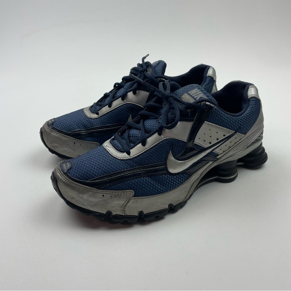 Nike Shox M2 372883-402 Blue Mesh Lace Up Running Sneakers Shoes Mens Size 8.5